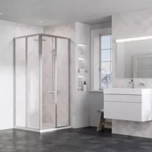 Outlet - Ravak Supernova SRV2-100 195 S zuhanykabin szatén+transparent