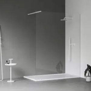 Ajánlat - Ravak Walk-In Wall Szett 140, zuhanykabin matt fehér+transparent