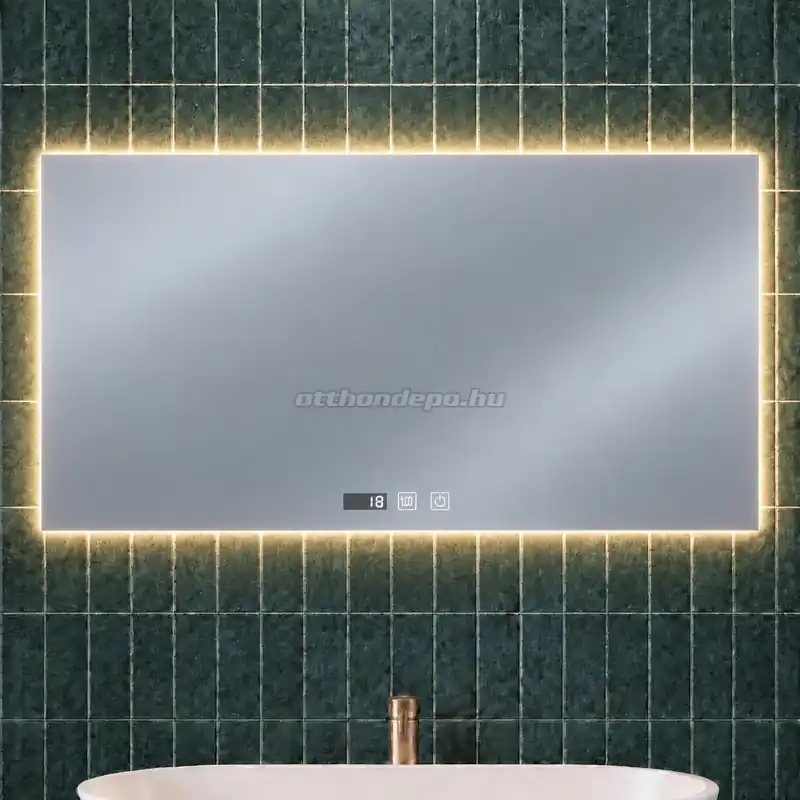 Inspiro Design Livorno Smart, szögletes okos tükör, háttérvilágítással, 36W, 100x60 cm | Bestseller
