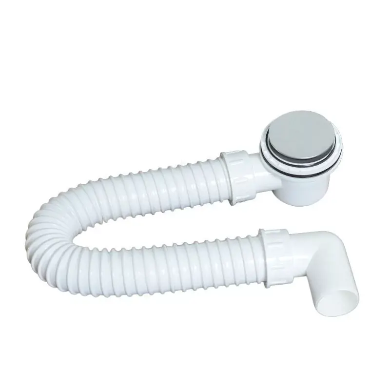 Azonnal elérhető - TEXO Exclusive zuhanytálcaszifon - Ø 60 mm rozsdamentes takaróval - Ø 5/4" x 0,4 m x Ø 40 mm