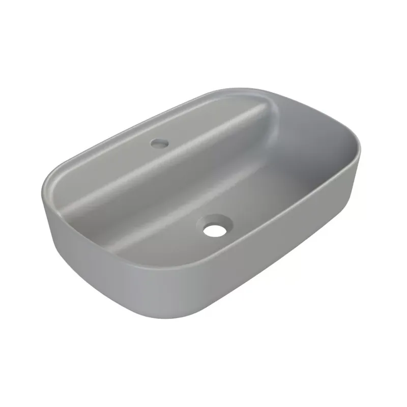 Azonnal elérhető - CeraStyle AQUA - PULTRA ültethető - Top Counter - porcelán mosdó - MATT SZÜRKE - 60 x 40 cm