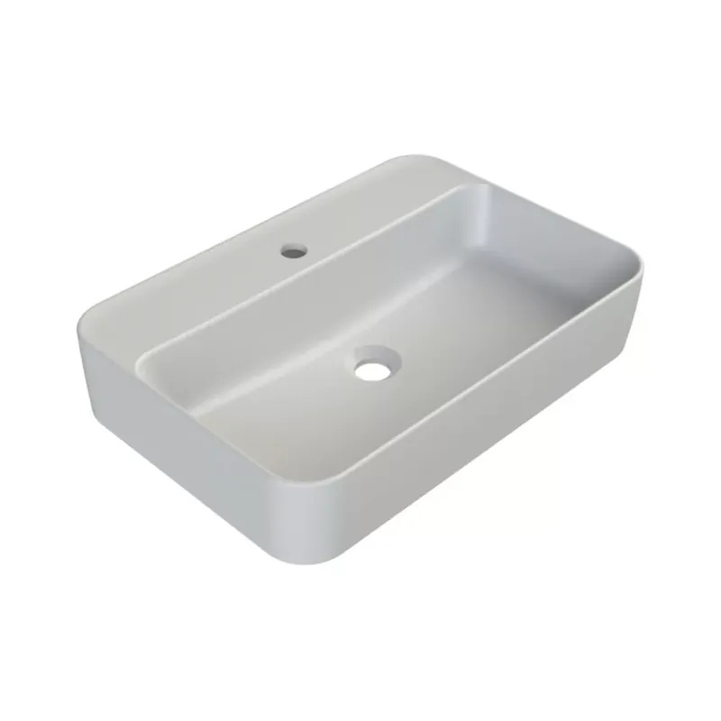 Azonnal elérhető - CeraStyle HERA - PULTRA ültethető - Top Counter - porcelán mosdó - MATT FEHÉR - 60 x 42 cm