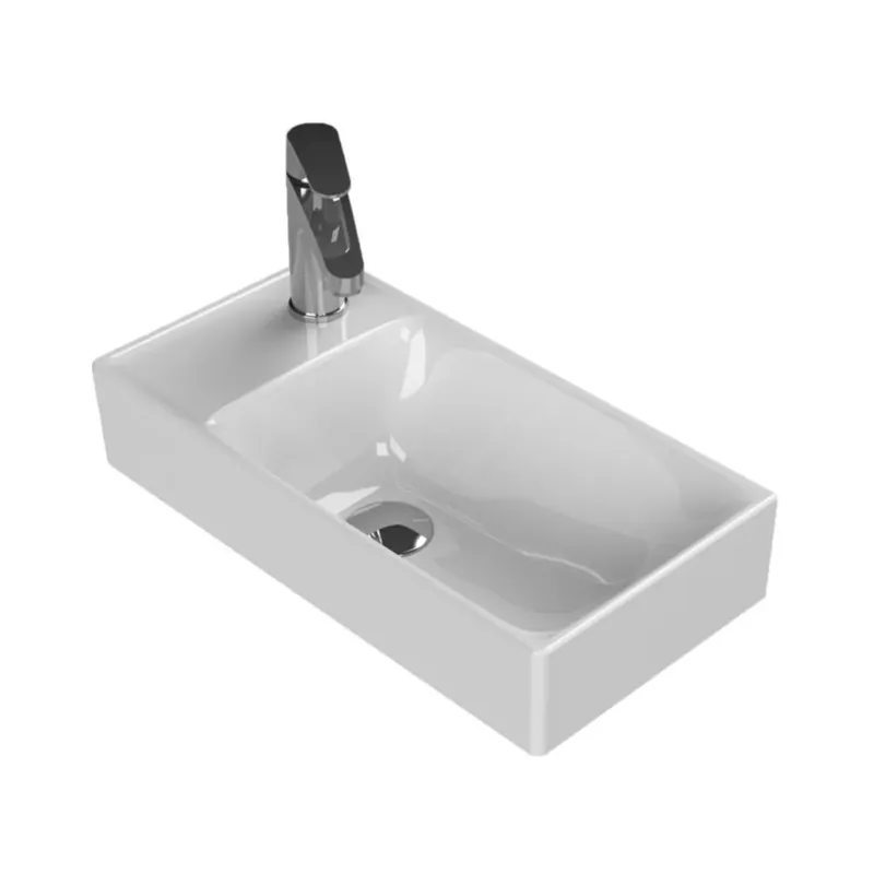 Akciós ár | CeraStyle SHARP - BAL CSAPLYUKAS - porcelán mosdókagyló - 50 x 25 cm