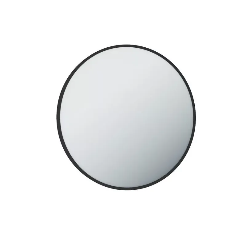Árcsökkenés | TMP IRON fürdőszobai tükör - FEKETE keret - kerek - 70 cm