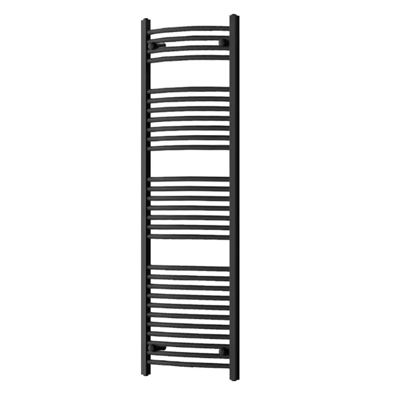 Íves törölközőszárító radiátor 1600x500 mm fekete - Szuper akció