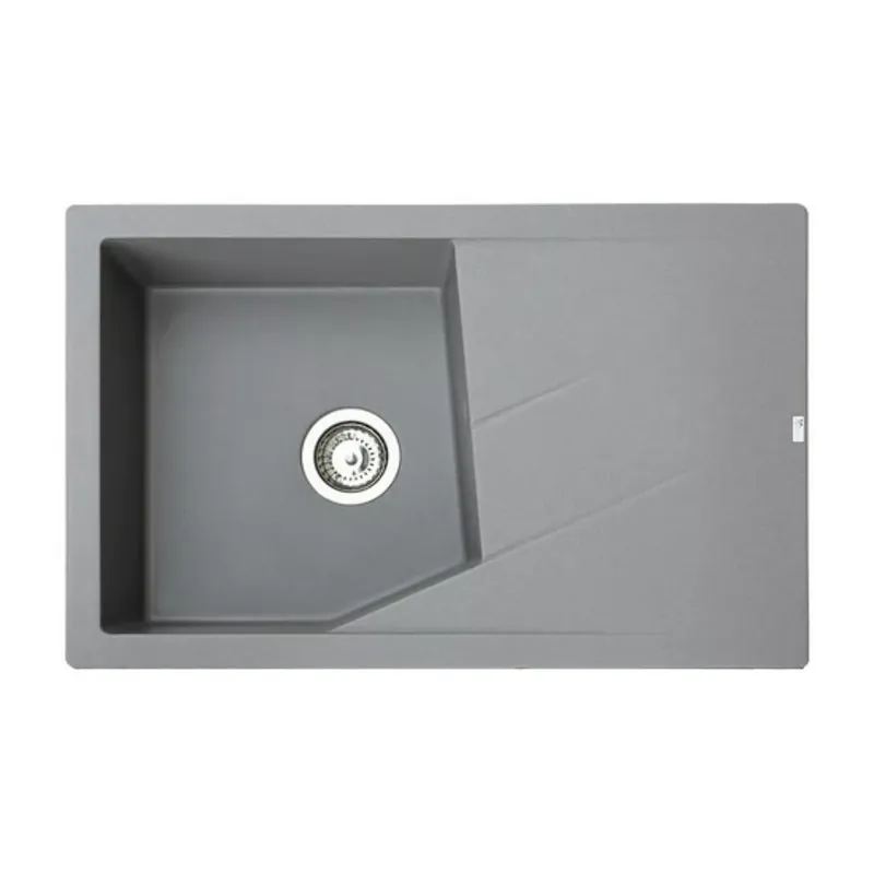 Linea Plus Metalac 372993 Gránit Mosogatótálca - Extra mély, Csepegtetőtálcás, Grafit - Népszerű