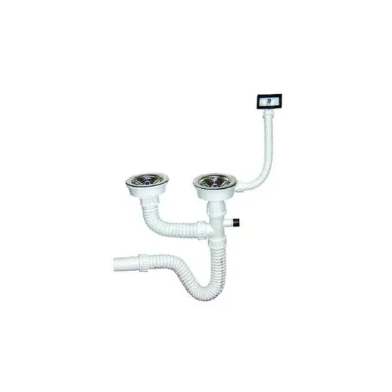 Kiárusítás - Metalac - Kétmedencés szifon 90 mm