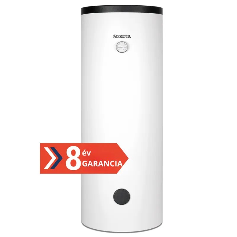 200 literes álló 1 extra nagy hőcserélős indirekt tároló 2,1 m² felületű hőcserélővel bojler zománcozott HMV tartály - Szuper akció