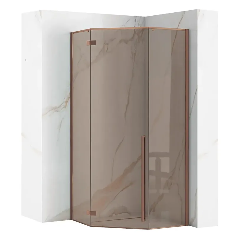 zuhanykabin DIAMOND 90x90 COPPER BRUSH - Szuper ajánlat