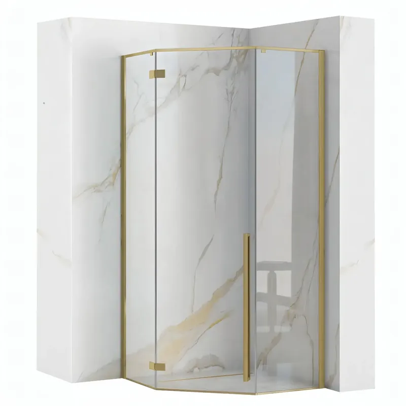 zuhanykabin DIAMOND 90x90 BRUSH GOLD - Kedvezmény