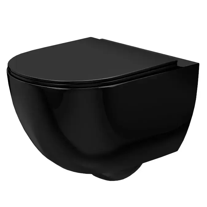 Népszerű - Felfüggesztett wc csésze Carlo Mini Rimless flat black