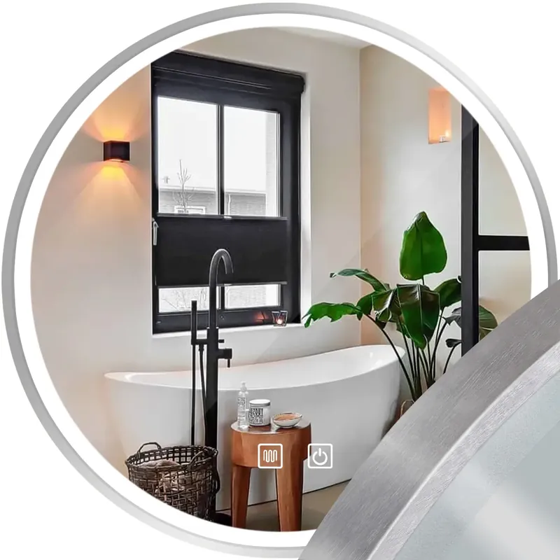 Azonnal elérhető | LED Tükör 50cm MMJ BRUSH SILVER