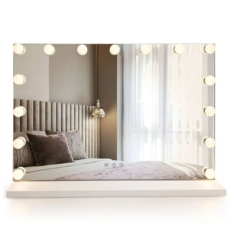 LED Tükör HOLLYWOOD White 80x60 - Outlet