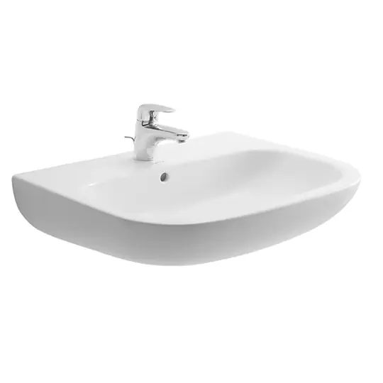 Duravit D-Code mosdó 55 x 43 cm, fehér, 1 csaplyukkal - Legnépszerűbb
