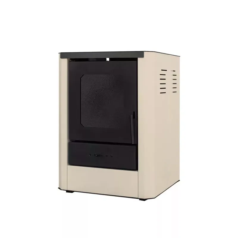 Legnépszerűbb - Vízteres fatüzelésű kályha, 18 kW krém, Falcon RIMINI Comodo Central W18