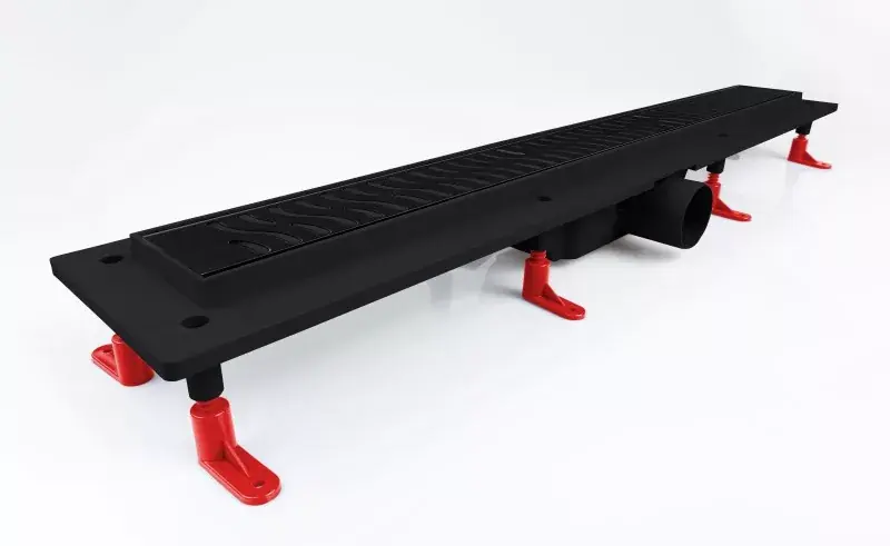 Zuhanyfolyóka, 90 cm Harmony, fekete, Styron - Szezonális akció