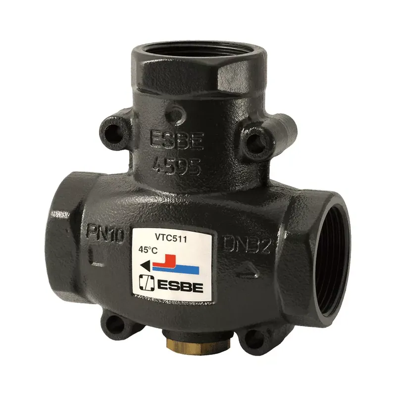 Biztonságos fizetés | Esbe VTC511 DN32 5/4" BM termosztatikus háromjáratú keverőszelep, 50°C