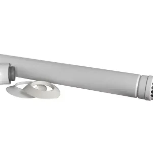 Árcsökkenés | ARISTON vízszintes kivezető szett kondenzációs kazánokhoz, 60/100mm, 1m, PPS/ALU, parapet szett
