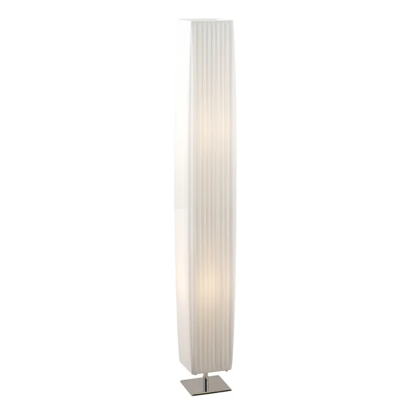 Globo, Bailey, Állólámpa, króm, textil fehér, exkl. 2xE27 40W 230V, 24662 - Vedd meg online
