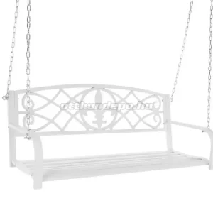 Rojaplast, Abea kerti hinta, acél, 127x56x52 cm, fehér - Exkluzív ajánlat