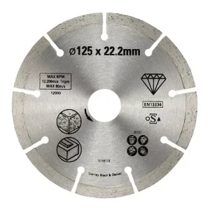 Stanley szegmentált gyémánt vágótárcsa 125x22,2mm (STA38107-XJ) | Vedd meg online