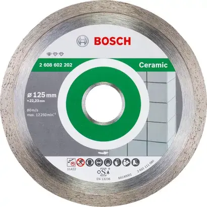 Bosch Standard for Ceramic gyémánt vágótárcsa 125x22,23mm | Biztonságos fizetés