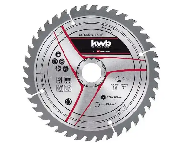 Kedvezmény - Einhell Körfűrészlap 210x30x1,8mm 40 fogas (49587852)