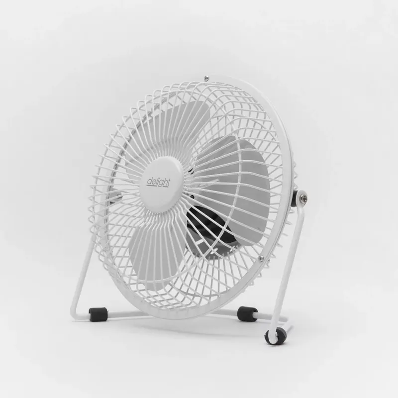 DeLight USB-s asztali mini 18 cm ventilátor - fehér (51110WH) - Csak ma